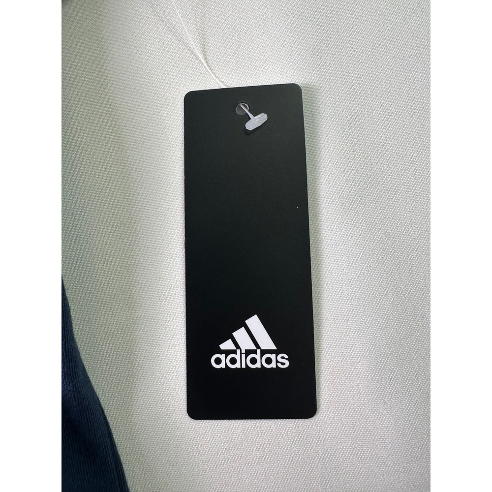 NWT Adidas Golf Logo Mens Small T-Shirt Crew Neck Navy Blue Short Sleeve Shirt‎ - Picture 2 of 9